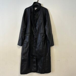Women's / Men's Dept Anonym Polyurethane / Polyster Black Coat Size Large